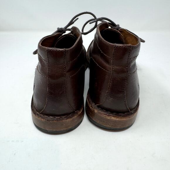 Frye Leather Chukka Boots Mens 8.5 Brown Lace Up Preppy Classic Casual Wear - Picture 6 of 12